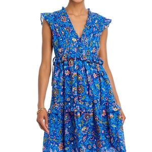 NWOT Banjanan Floral Blue Chandra Dress